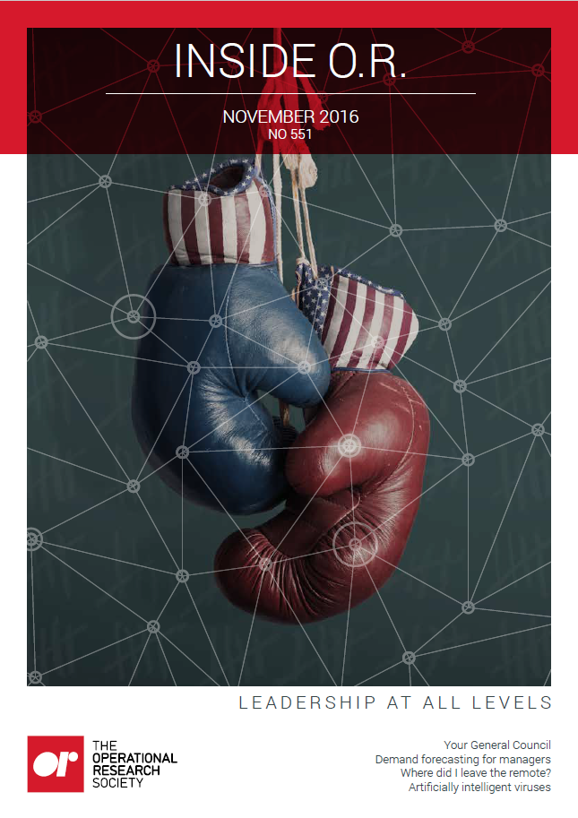 Front cover of Inside OR magazine November 2016