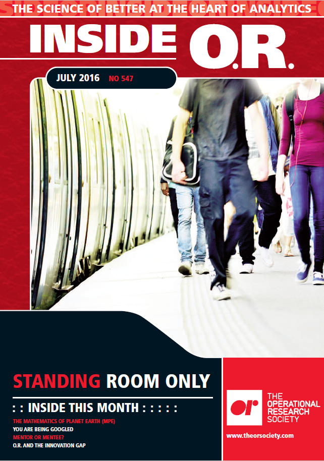 Front cover of Inside OR magazine July 2016