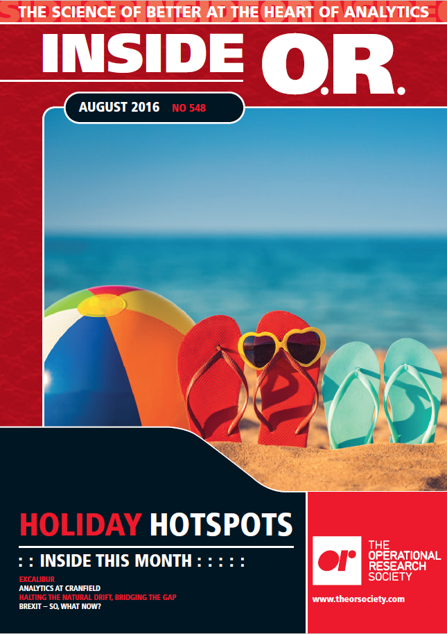 Front cover of Inside OR magazine August 2016
