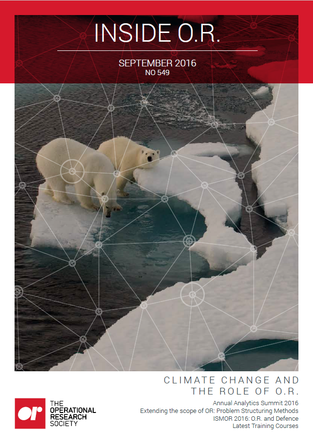 Front cover of Inside OR magazine September 2016