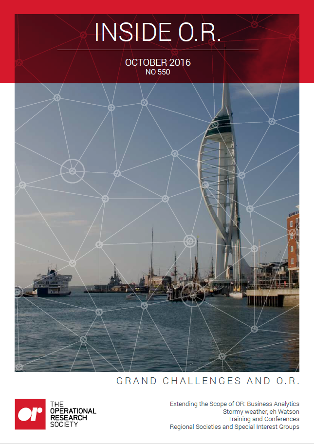 Front cover of Inside OR magazine October 2016