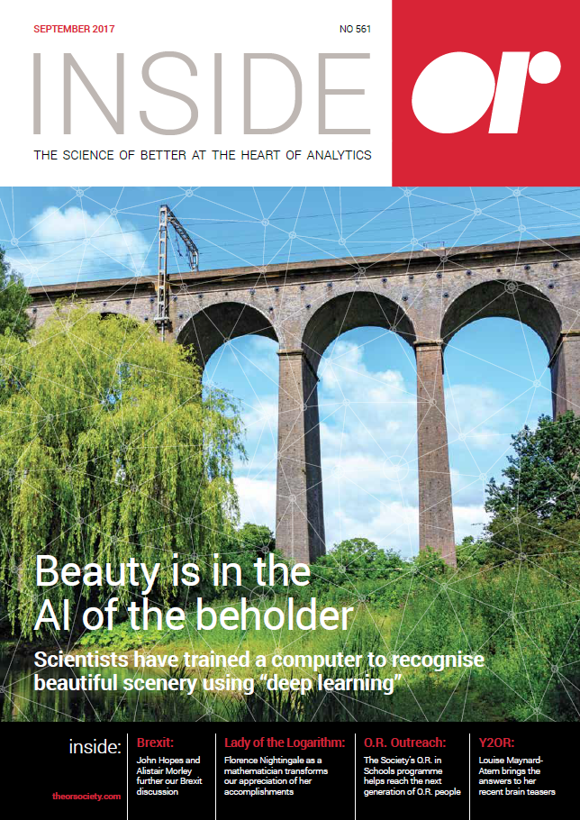 Front cover of Inside OR magazine September 2017