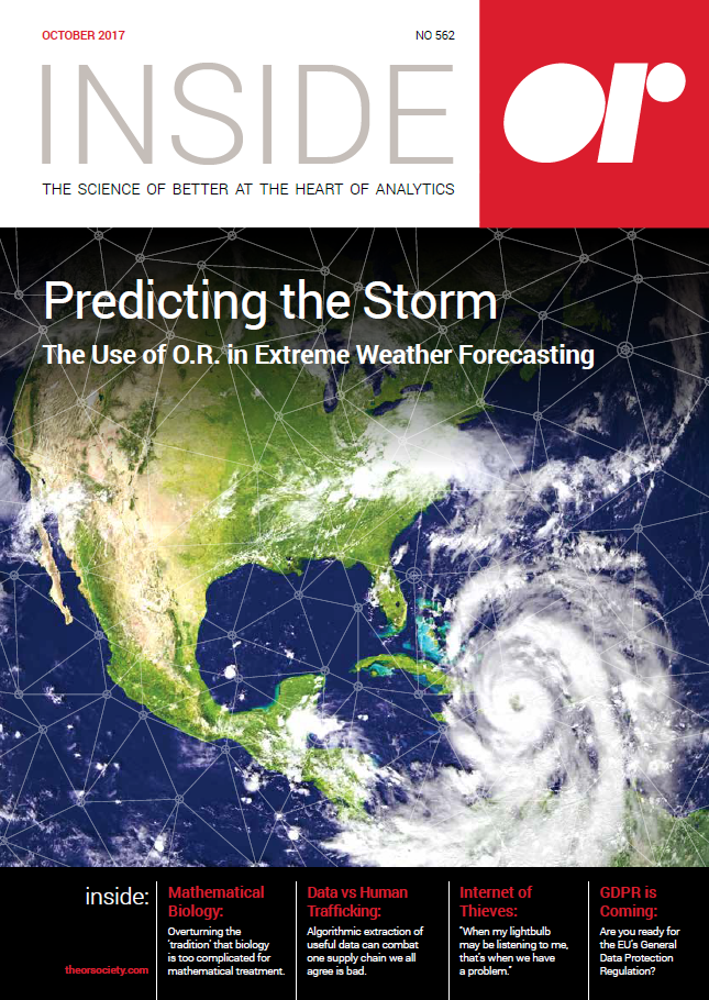 Front cover of Inside OR magazine October 2017