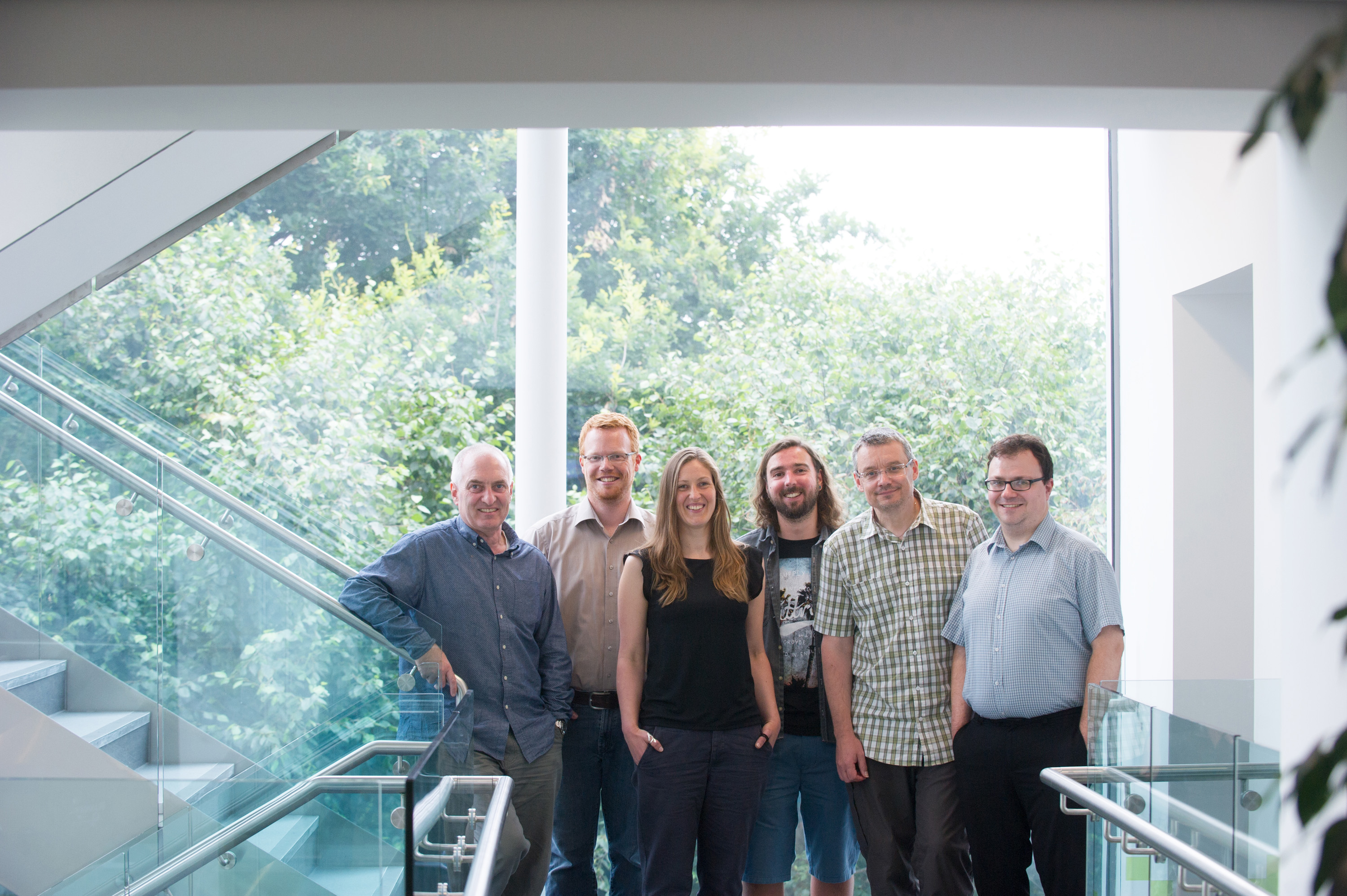 St Luke's campus with analytics team