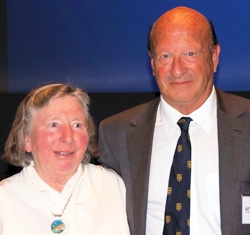 Jeff Griffiths winner of 2009 Beale Medal with Elizabeth Beale