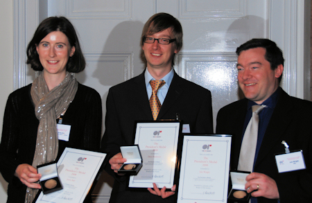 Jenny Ball, Dave Pankhurst and Iain Wright winners of 2008 President's Medal