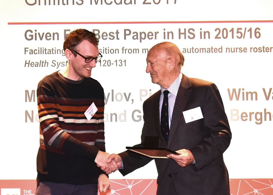 Pieter Smet winner of 2017 Griffiths Medal with Jeff Griffiths