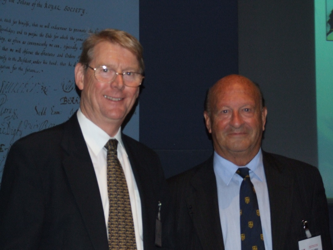 Robert Dyson being awarded Companion of OR 2007 with Jeff Griffiths