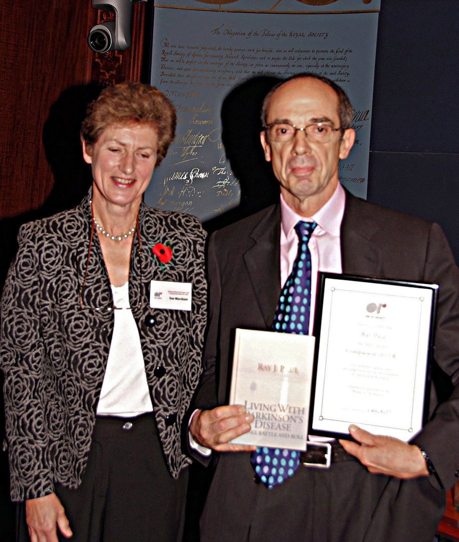 Ray Paul being awarded Companion of OR 2009 with Sue Merchant