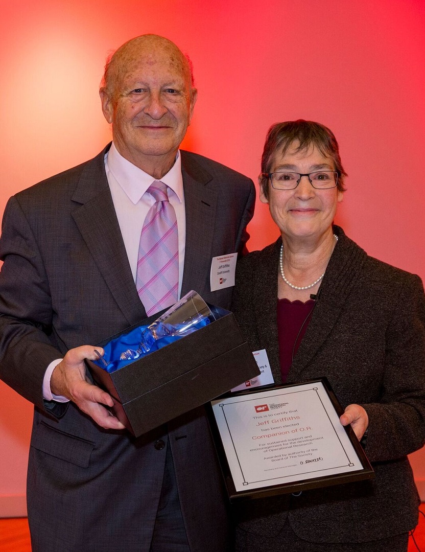 Jeff Griffiths being awarded Companion of OR 2016 with Ruth Kaufman