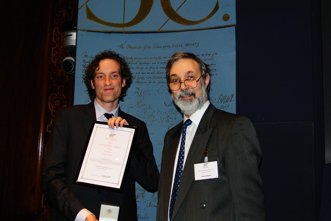 Philip O'Reilly winner of 2010 Stafford Beer Medal with Richard Eglese