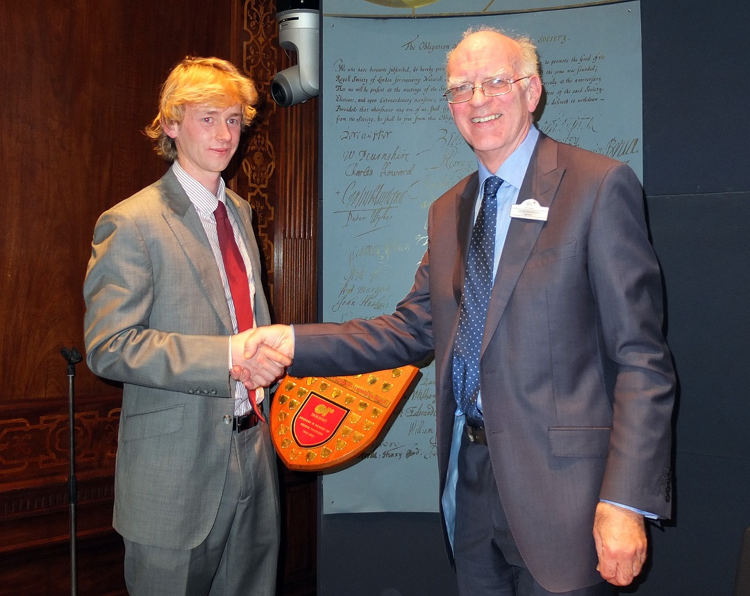 Richard Wood winner of 2011 Doctoral Award with Geoff Royston