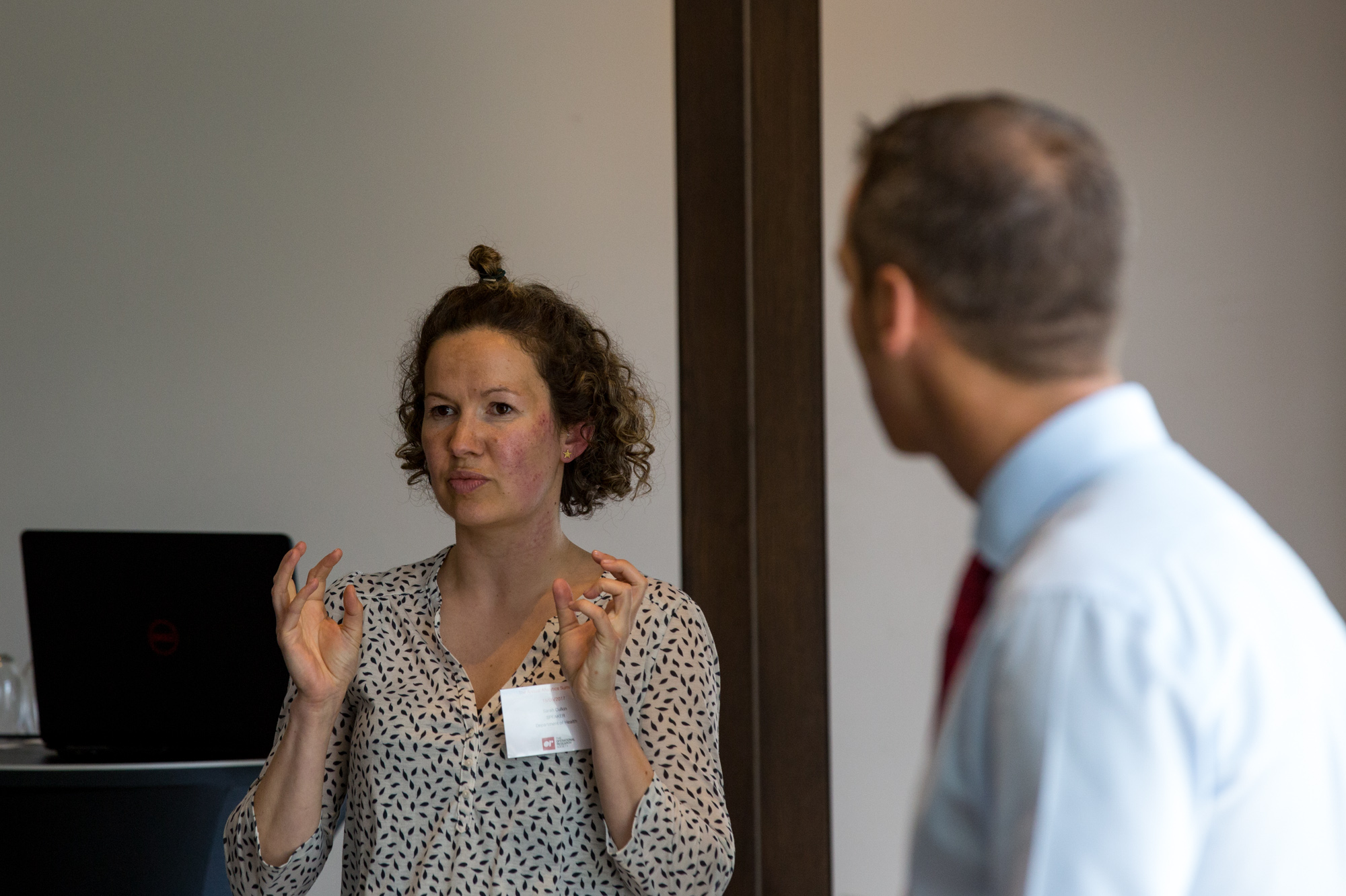 Female presenter at Analytics Summit 2017