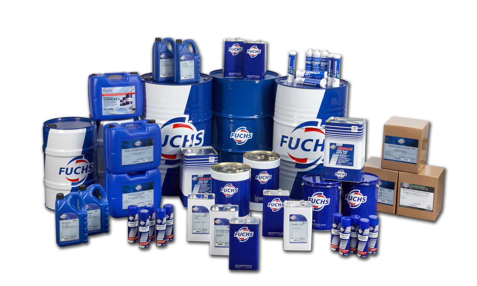A selection of FUCHS products