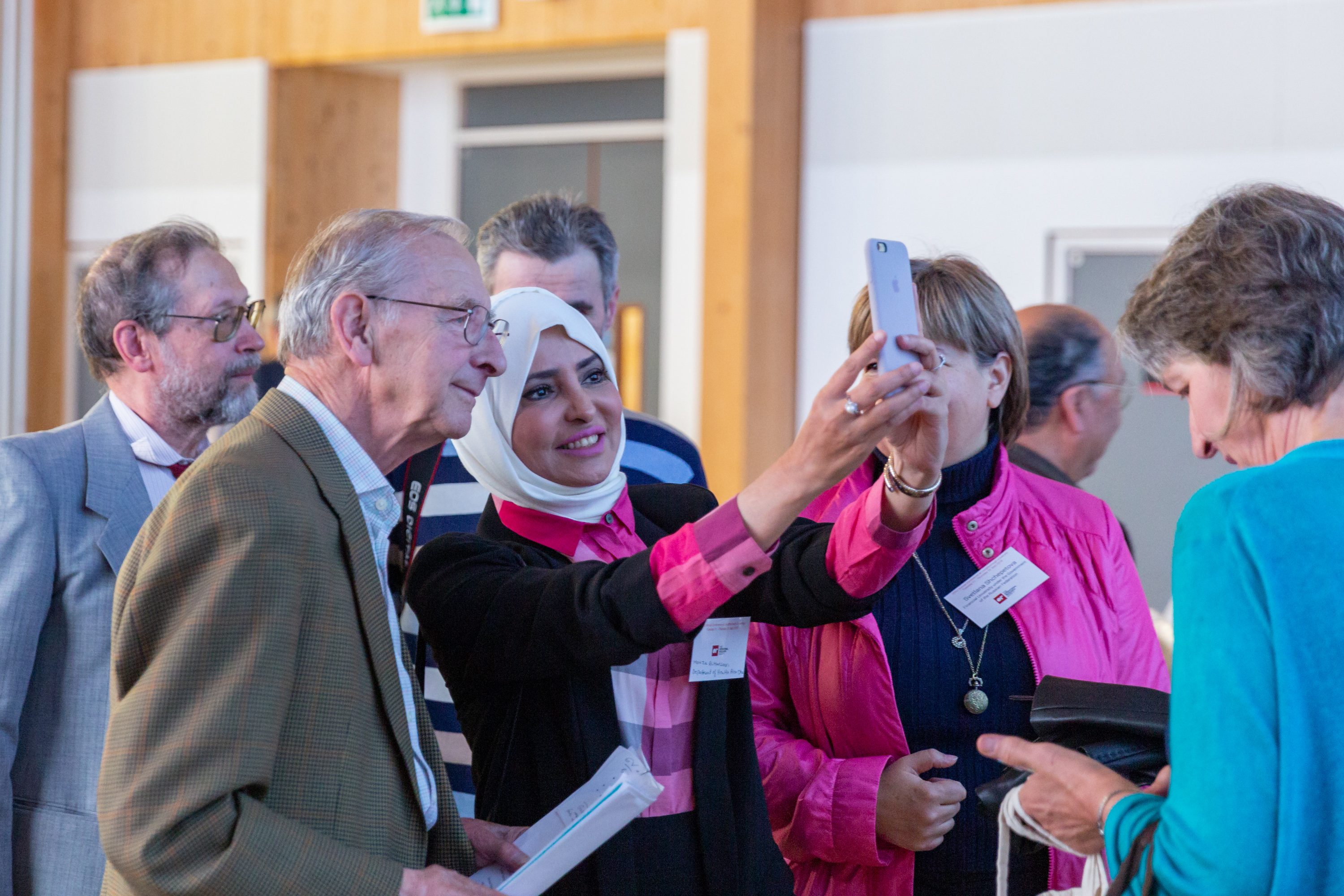 Annual conference delegates meet Peter Checkland