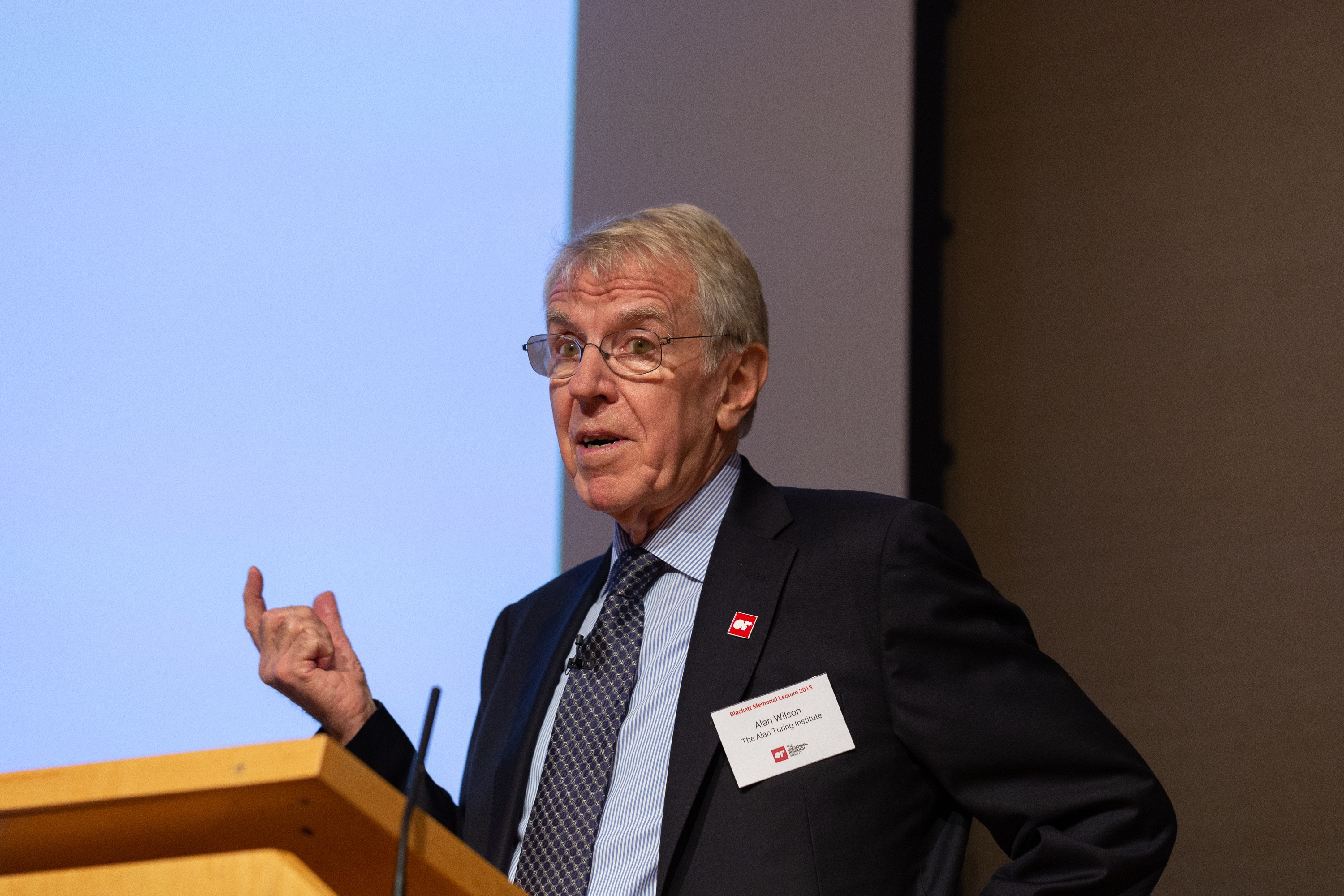 Sir Alan Wilson at the 2018 Blackett Lecture