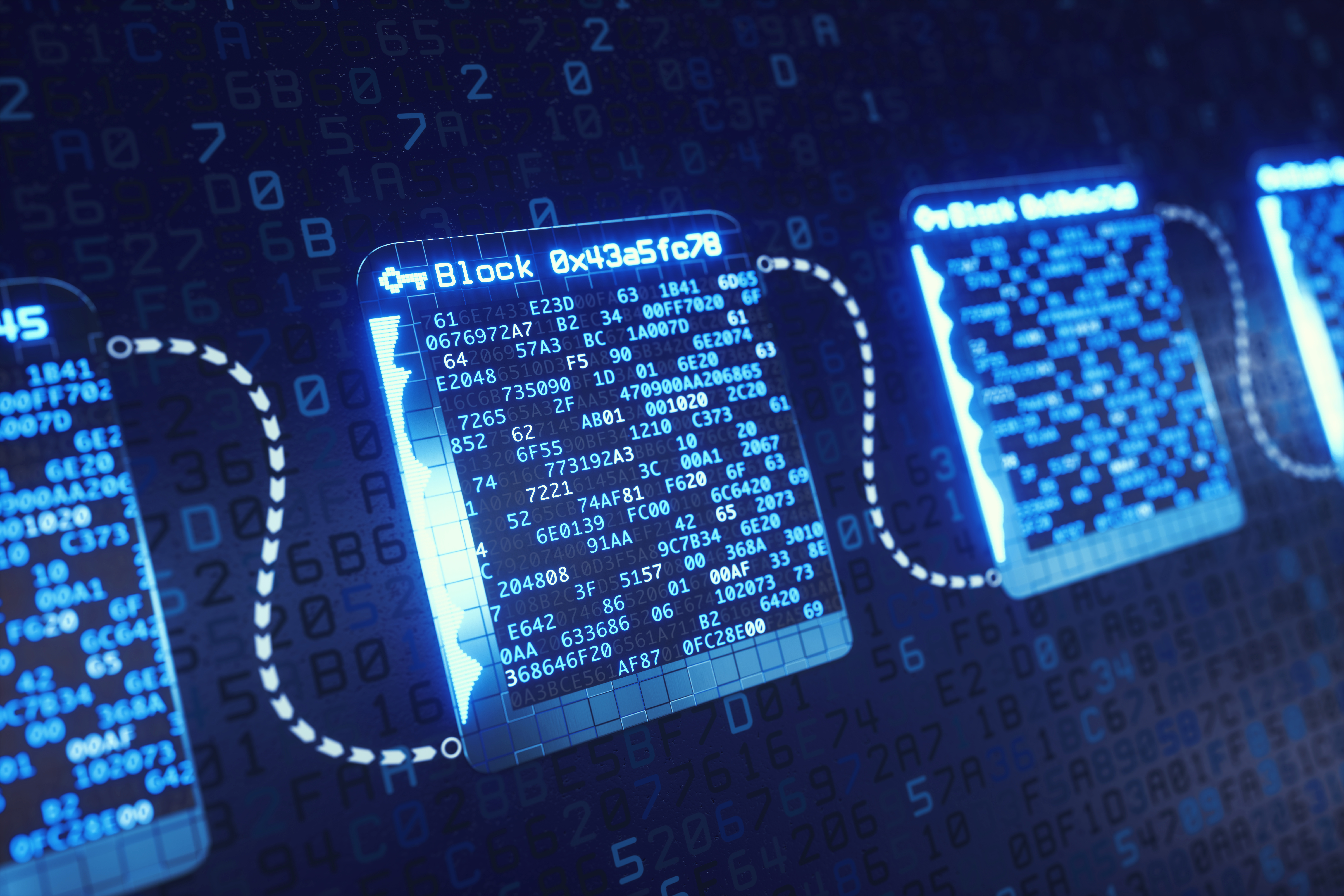 Graphical representation of Block Chain technology